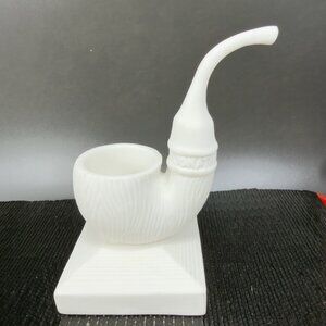 Jonathan Adler Pipe Match Strike Holder Caddy White Fireplace Accessory Figure